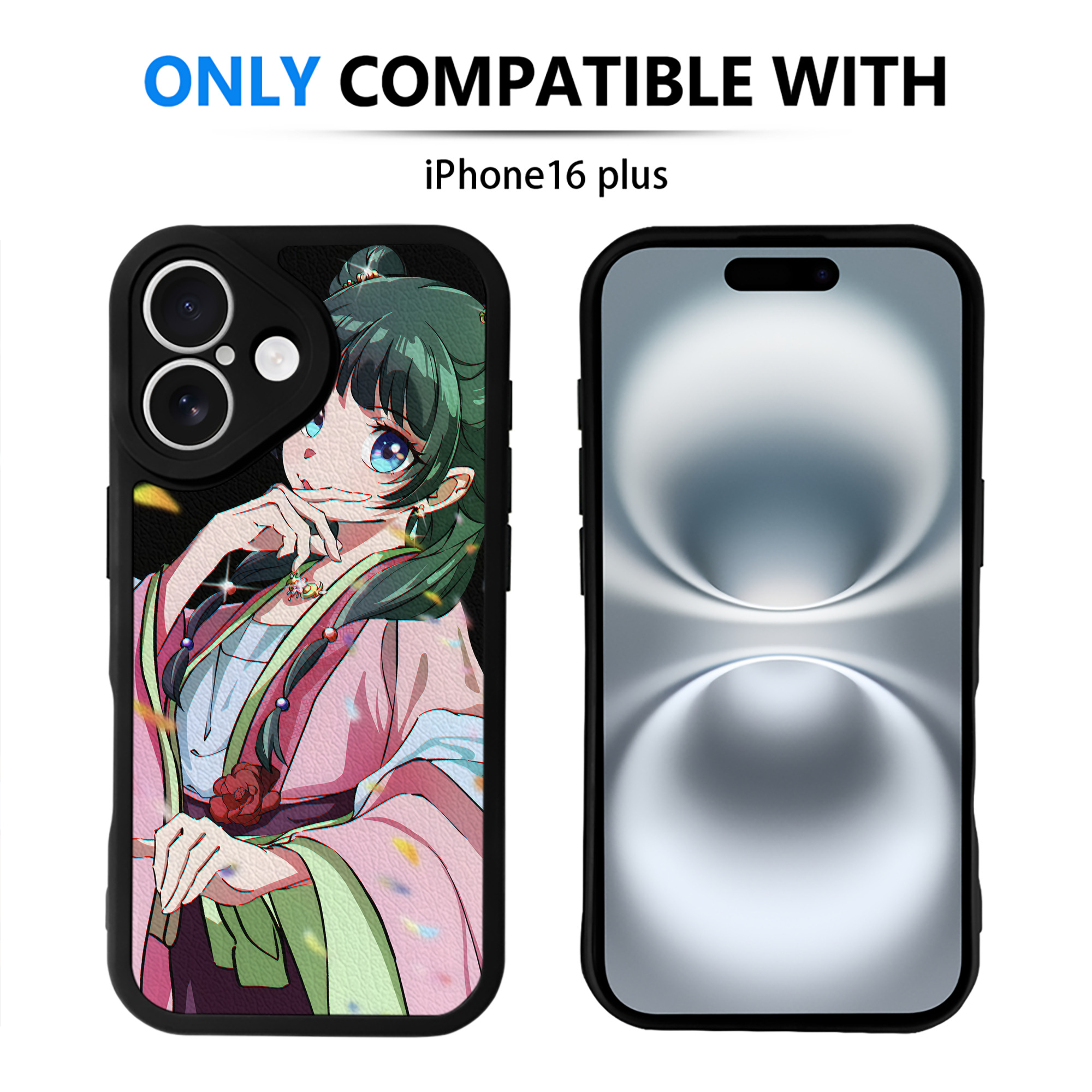 （画像用） 薬屋のひとりごと The Apothecary Diaries 【iPhone 16シリーズ対応】シリコンスマホケース（レザー調） 材質：シリコン